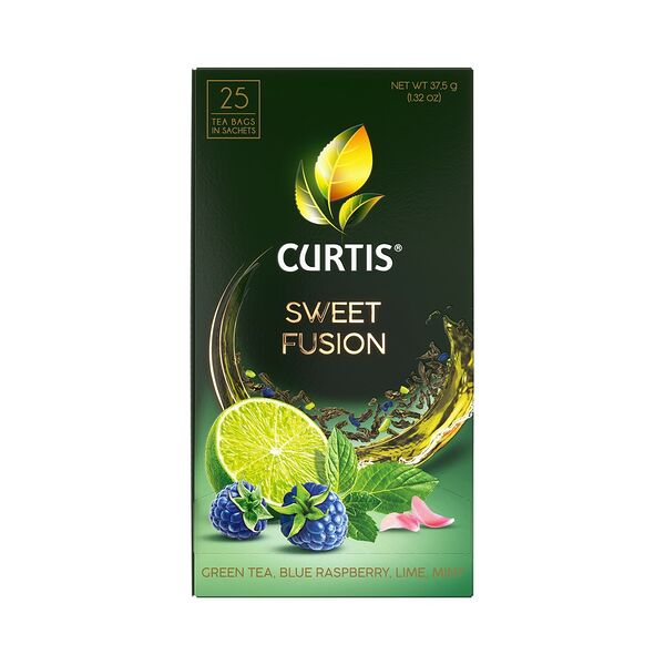 Чай зеленый Curtis байховый аромат с доб Sweet Fusion 25*1,5г