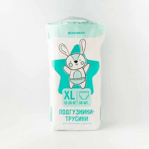 Подгузники-трусики XL (12-20кг), 38 шт