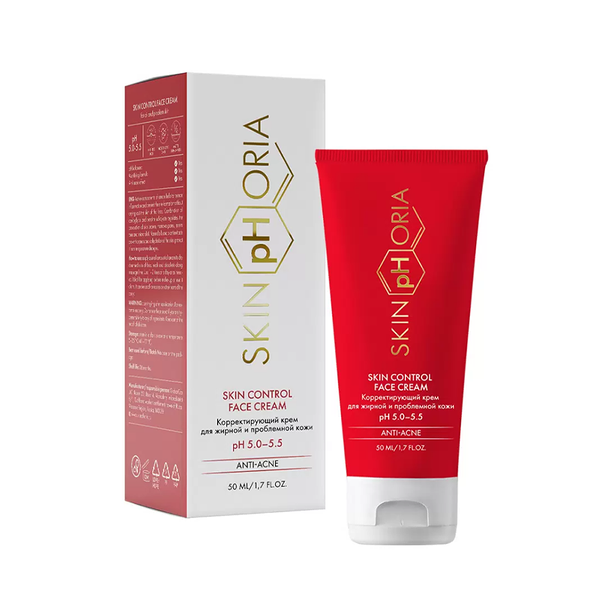 Корректирующий крем для жирной и проблемной кожи лица Skinphoria Anti-Acne Skin Control Face Cream 50 мл