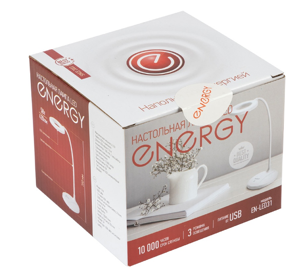Лампа настольная Energy EN-LED31 белая