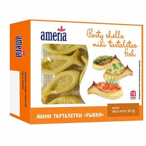 Мини-тарталетки Ameria рыбки 10 шт 55г