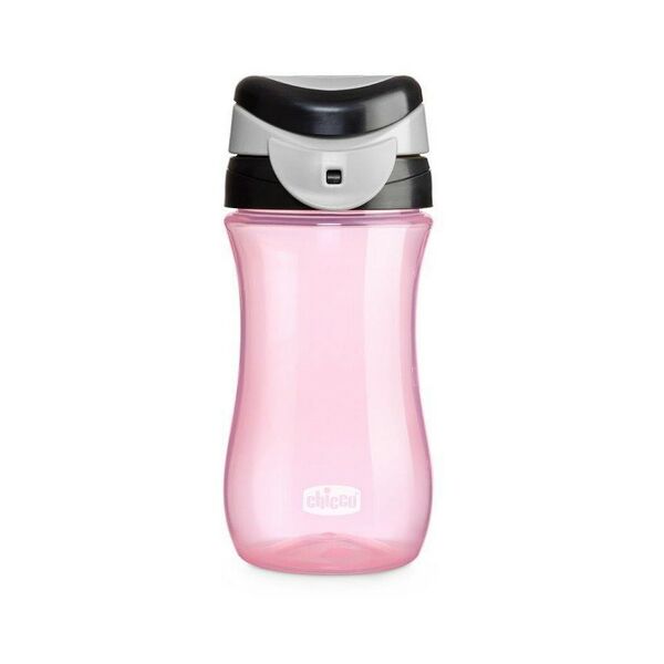 Поильник с жестким носиком и складной ручкой TRAVEL CUP, 350 мл, 24 мес.+, розовый