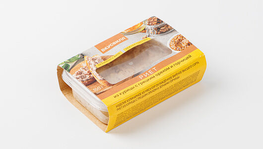 Риет из курицы с грецким орехом и горчицей