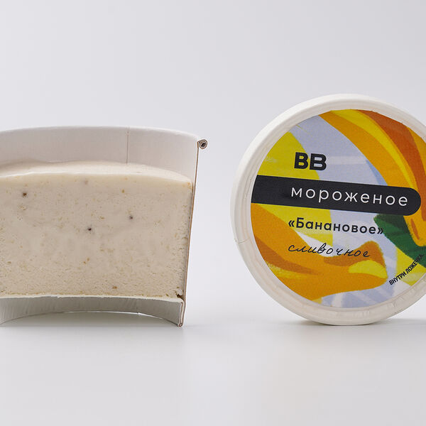 Мороженое ВкусВилл сливочное Банановое, 80 г