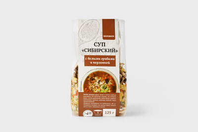 Суп ВкусВилл Сибирский с белыми грибами и перловкой 125 г