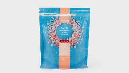 Соль гималайская розовая пищевая