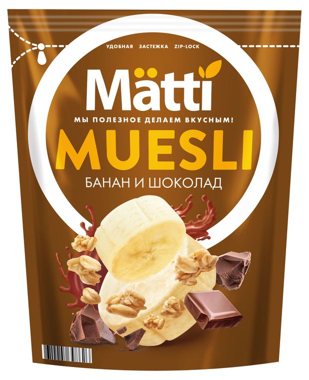 

Мюсли Matti Muesli Банан и шоколад 250 г