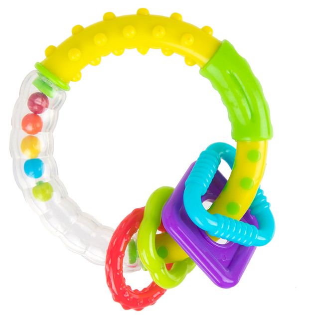 

Погремушка-прорезыватель Звонкое колечко с рождения ТМ Жирафики