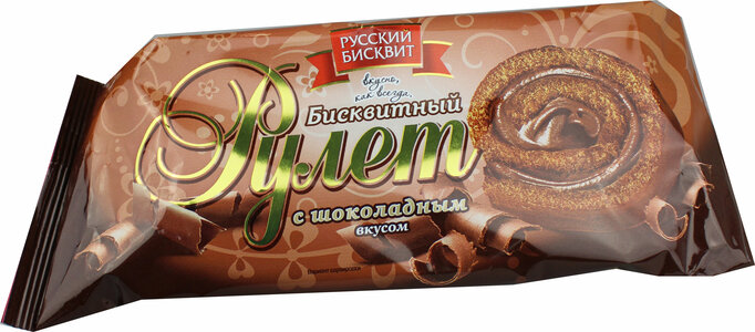 

Рулет Русский бисквит бисквитный с шоколадным вкусом 150 г