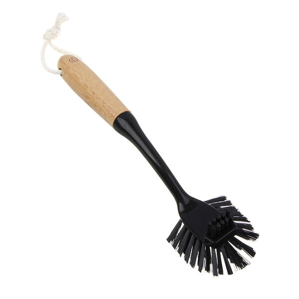 Щетка Всёгазин для посуды двусторонняя, 27х7х6см, полипропилен, бамбук, 1 шт