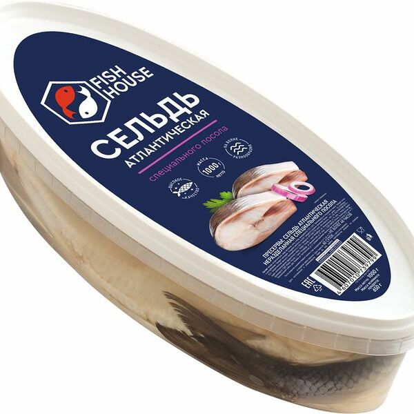 Сельдь атлантическая Fish House специального посола, 1кг