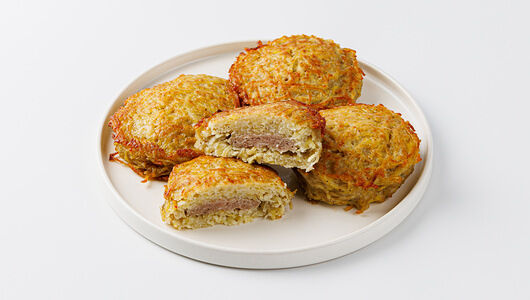 Драники картофельные с мясом жареные, замороженные
