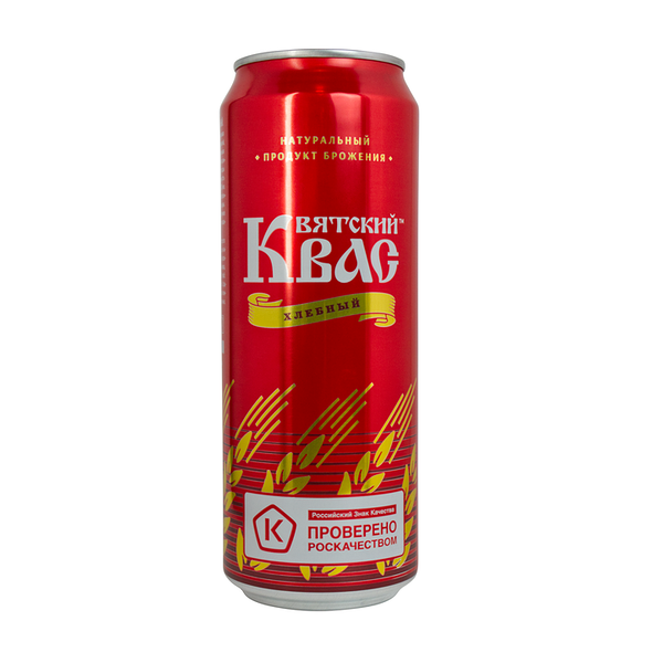 Квас Вятский Хлебный фильтрованный пастеризованный 0.45л