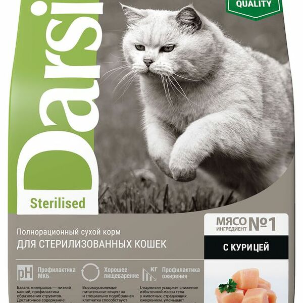 Сухой корм для стерилизованных кошек Darsi Курица 300 г