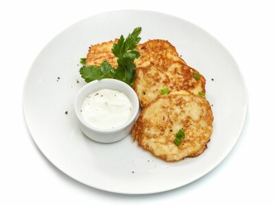Драники картофельные с беконом