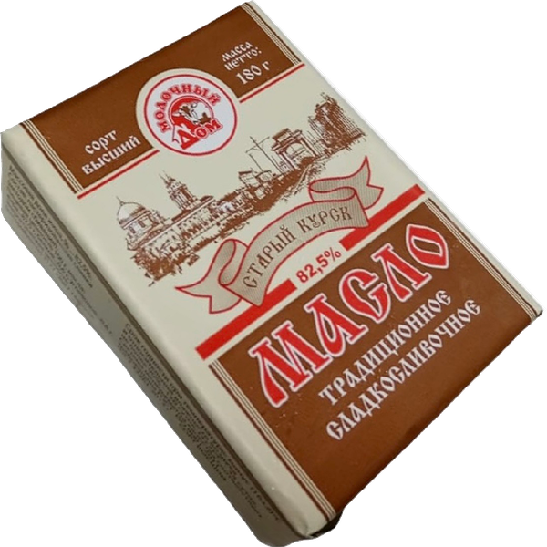 Масло сладко-сливочное Старый Курск 82.5% 180г