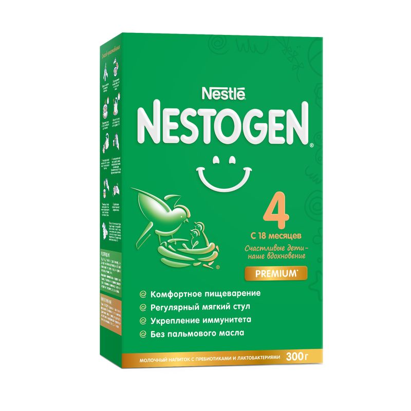 

Смесь молочная Nestogen Premium 4 с 18 месяцев 300 г