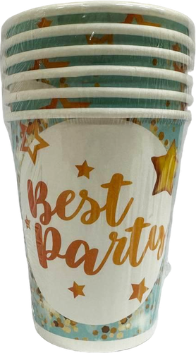 

Стаканы из картона Хамелеон 6 шт 200 мл в ассортименте