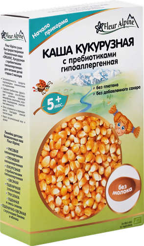 

Каша кукурузная Fleur Alpine безмолочная с пребиотиками 175 г