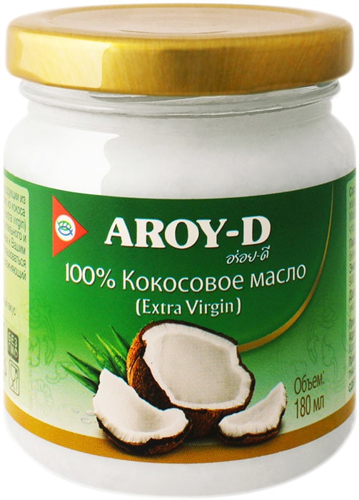 

Кокосовое масло Aroy-D Extra Virgin 180 мл