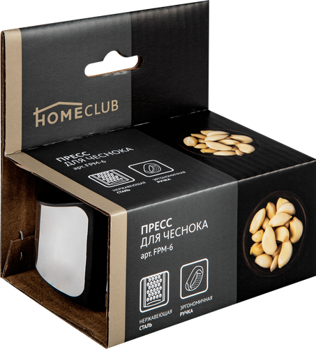 

Пресс для чеснока HOMECLUB сталь, полипропилен, Арт. FPM-6