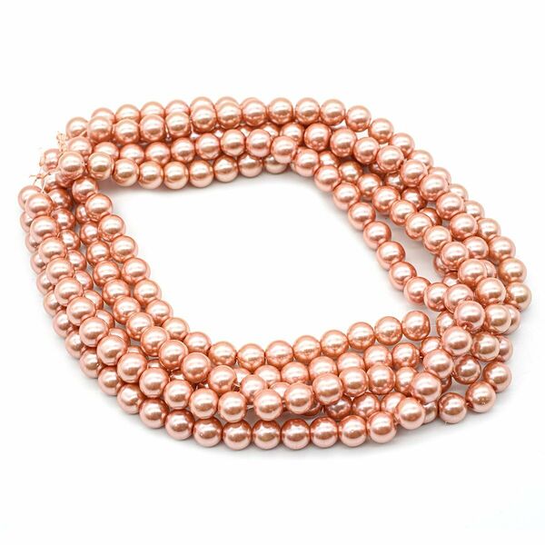 Бусины стеклянные на нитке, 10 мм, длина 40см(SA-29)