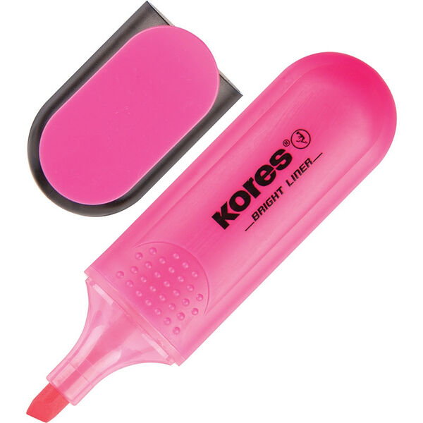 Маркер текстовый Bright Liner Kores розовый  36102.01