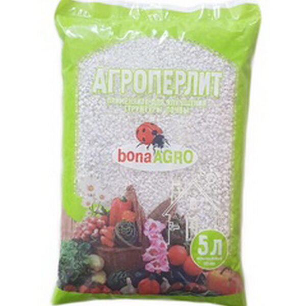 Агроперлит природный сорбент bonaAGRO 5 литров