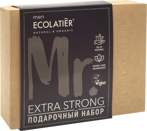 

Набор подарочный Ecolatier Extra Strong For Men: Гель для душа 150 мл, Шампунь 150 мл