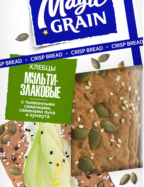 Хлебцы MAGIC GRAIN Мультизлаковые с тыквенными семечками
