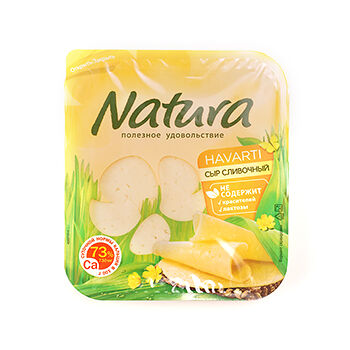 Сыр Natura Сливочный 45% нарезка