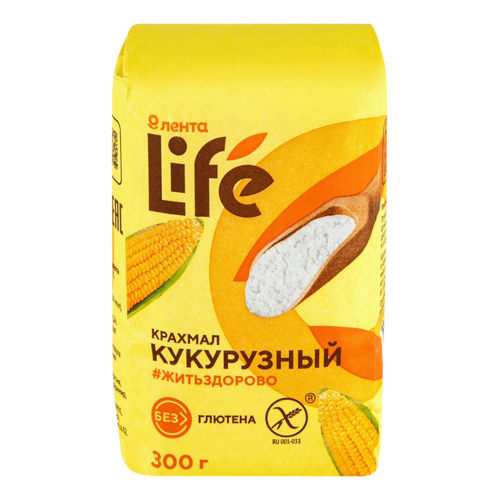 

Крахмал кукурузный Лента Eco безглютеновый