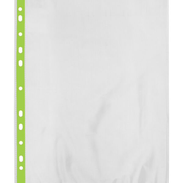 Файл-вкладыш Expert Complete с цветной полоской лайм, 20 шт