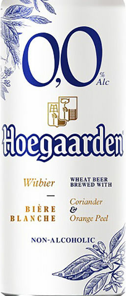 Пивной напиток Hoegaarden Blanche безалкогольный светлый 0.33 л