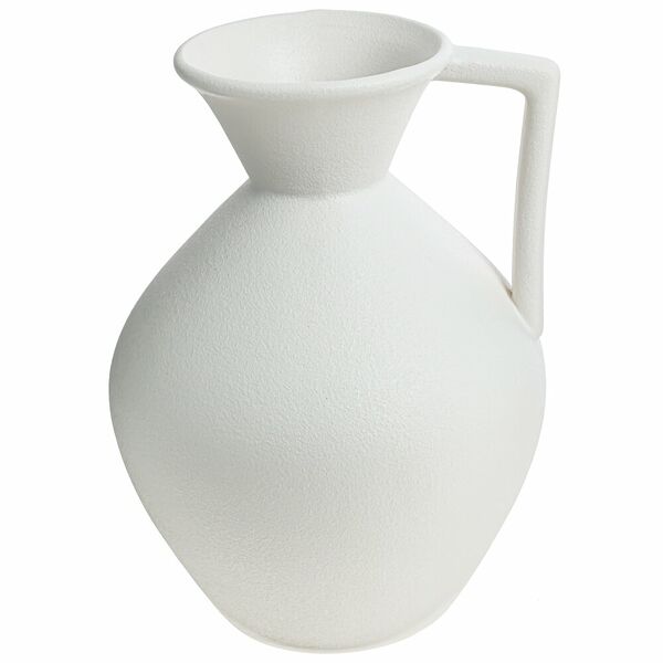 Ваза, 15х15х22 см, кувшин, керамика, белый