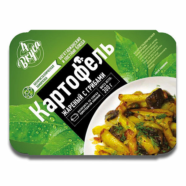 Картофель 4 ВКУСА жареный с грибами зам.