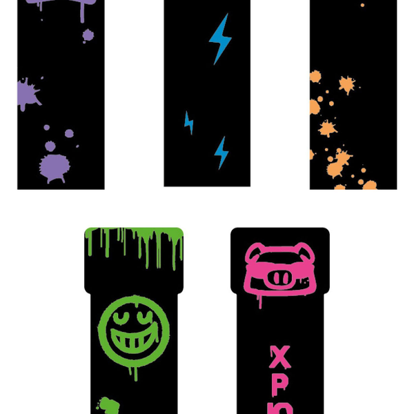 Закладки пластиковые Listoff 60х180 мм, 5 шт в ассортименте