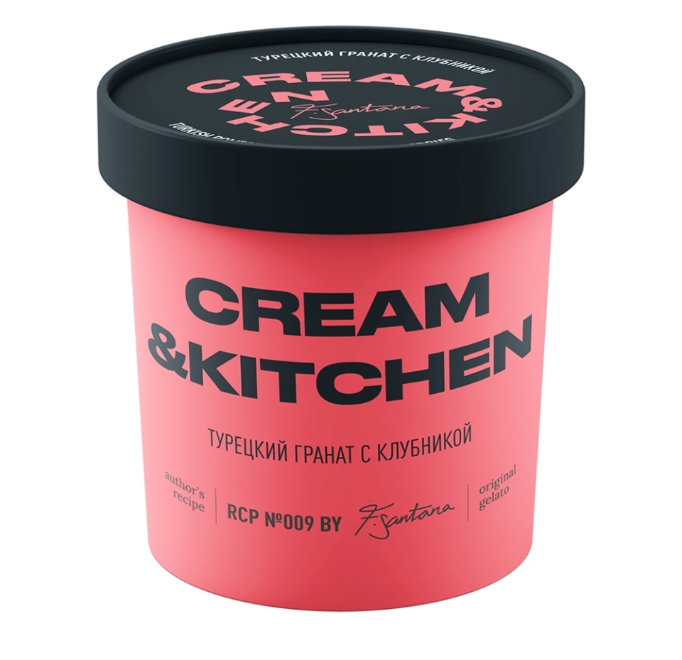 

Десерт замороженный Cream&Kitchen «Турецкий гранат с клубникой» с гранатом и клубникой 75г, Россия
