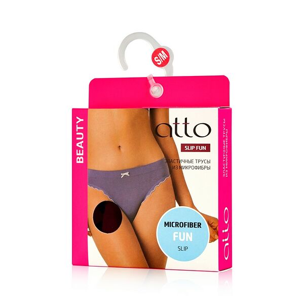 Женские трусы Atto Slip Funny из микрофибры, винные, S/M