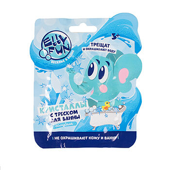 Кристаллы для ванны Elly Fun с треском цвет голубой, Китай