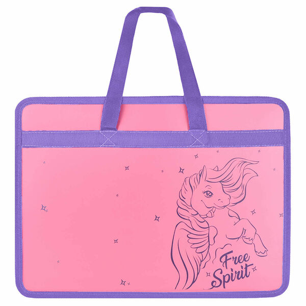 Папка для тетрадей А4 34х25х9.5 см пластик.,молния ЛОШАДКА 59589