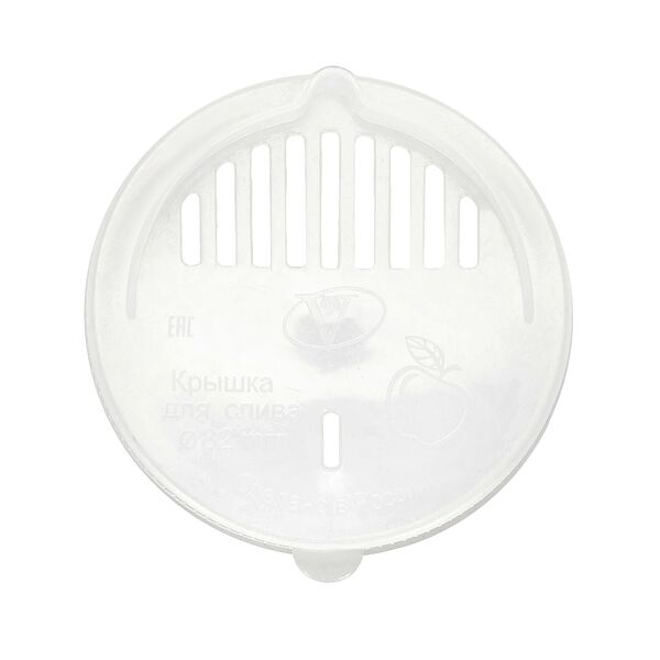 Крышка сливная, 8.2 см, пластик