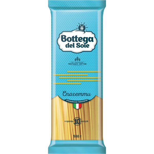 Макаронные изделия Bottega del Sole Спагетти тв сорт пшеницы 500г