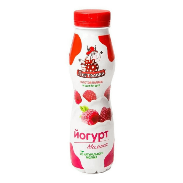 Йогурт питьевой Пестравка Малина 2% 270 г