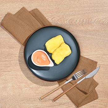 

Филе трески в панировке с томатным соусом айоли 150 г