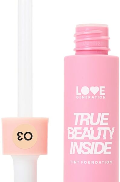 Крем тональный-тинт для лица Love Generation True Beauty inside стойкий пудровый финиш Холодный бежевый Тон 03 27мл