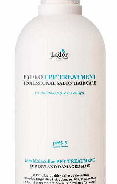 LA`DOR Маска для сухих и поврежденных волос Hydro LPP Treatment увлажняющая, 530 мл