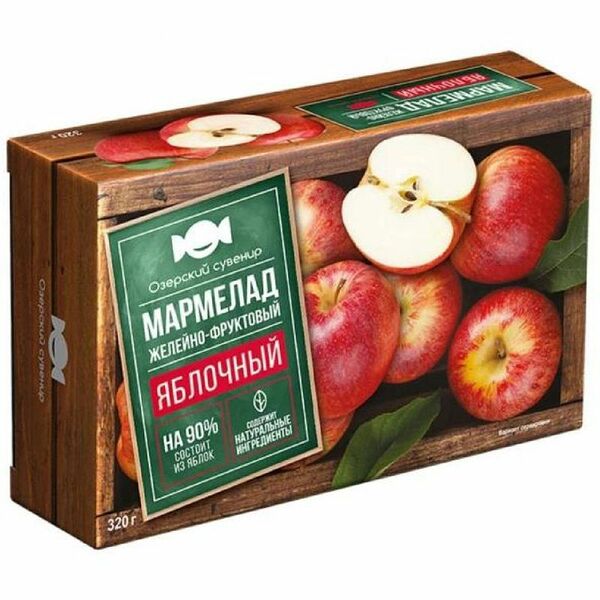 Мармелад Озерский сувенир Яблочный, 320г