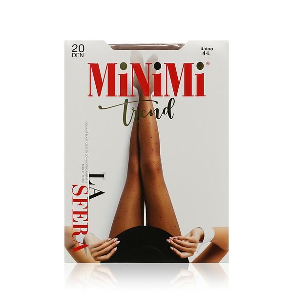 Женские колготки с рисунком Minimi La Sfera 20den Daino 4 размер