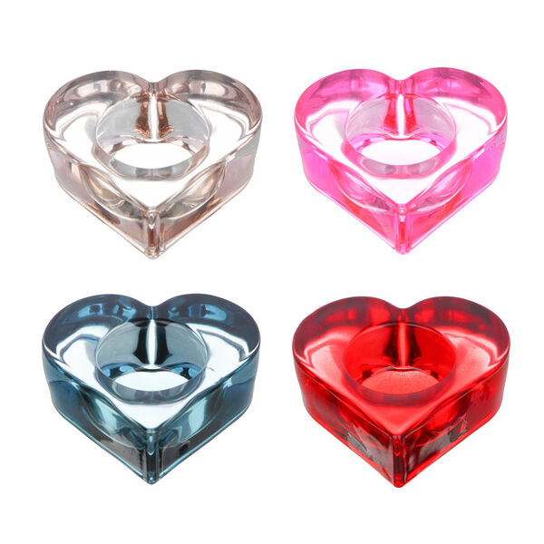 Подсвечник, 8,3x3 см, стекло, в ассортименте